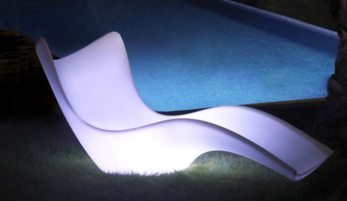 Lehátko od Vondom - svetelné svetelné kreslo od Vondoma