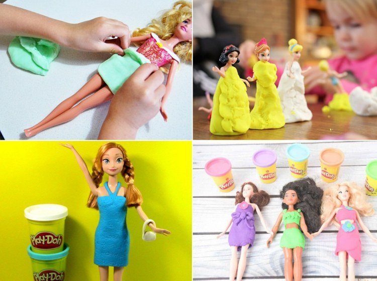 Hnette oblečenie pre bábiky s deťmi - sukne, šaty, topánky a kabelky