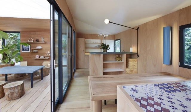 polootvorený pavilónový dom La Maison-au bord de leau-perriand Loius Vuitton