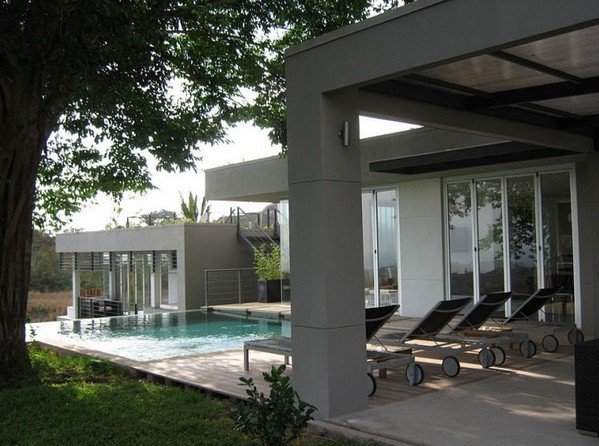 ekologický prázdninový dom kostarika terasa ekologický dovolenkový dom na terase v Kostarike