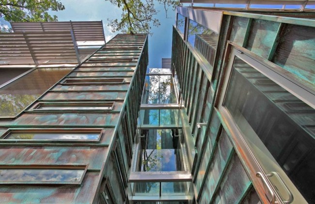 Životnosť ekologického exteriérového domu Bruneel z medi