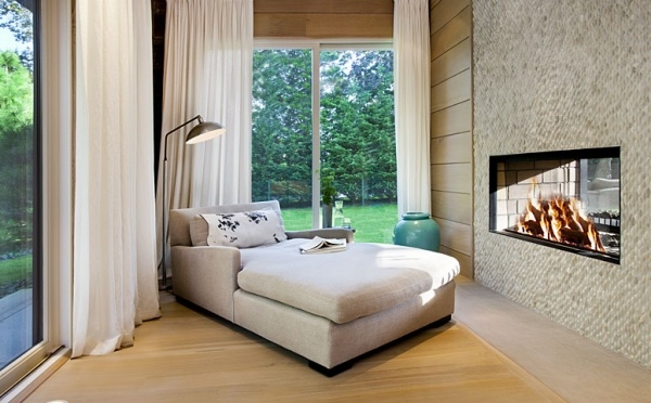 Lehátko, ohnisko, útulný eko domček