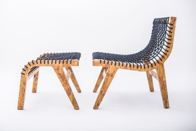 Ekologický design nábytku na výrobu otomanskej podnožky