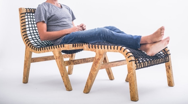 ekologický nábytok Notwaste Mexico Recyklujte drevené dosky OSB-Ricardo Casas