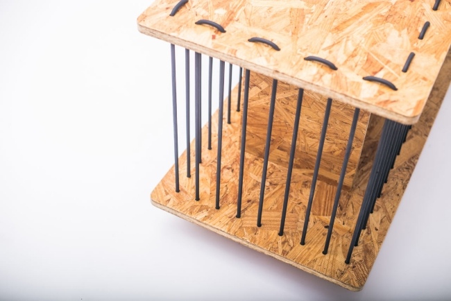 Nápady na dizajnový stôl OSB pre poličku urob si sám