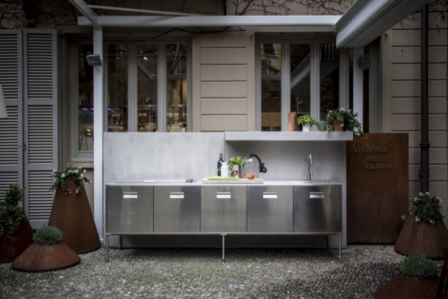 vonkajšia kuchyňa artusi nerezová záhrada na varenie