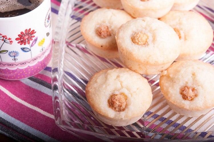 Kokosové muffiny rýchlo pripravené dezerty