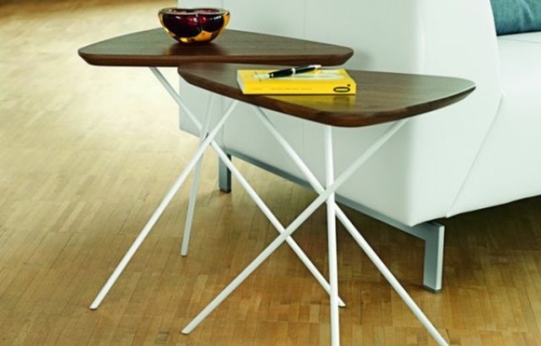 Konferenčný stolík drevený kov Konferenčný stolík-drevo-kov