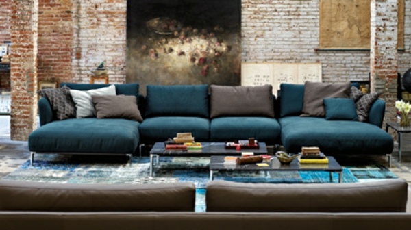 Obývacia izba s rozkladacou pohovkou Scala blue Obývacia izba s rozkladacou pohovkou Scala blue