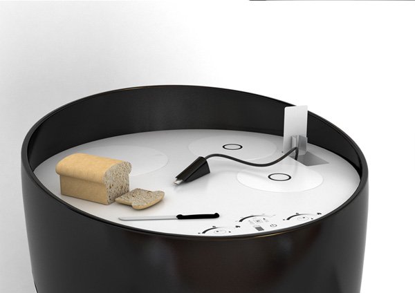 kompaktná mini kuchynská pracovná doska okrúhleho tvaru inovatívna mini kuchynská doska okrúhleho tvaru