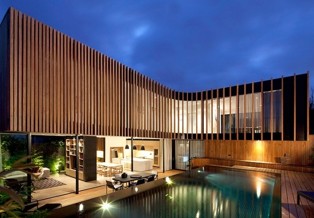 matný gibson architektúra kooyong moderný zrekonštruovaný viktoriánsky dom melbourne austrália