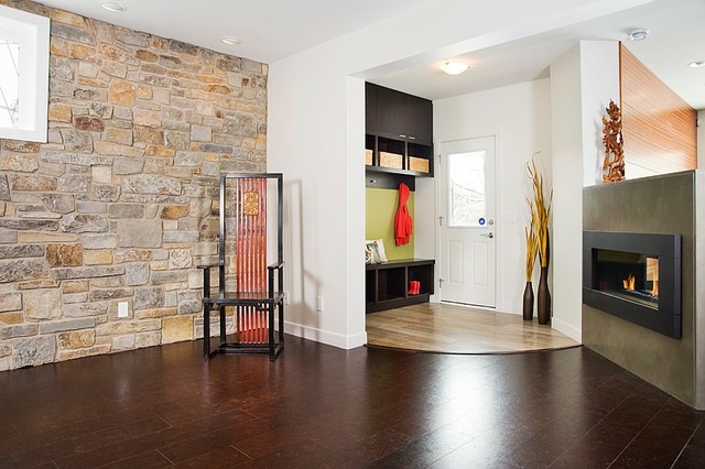 Nápady na materiál z korkovej podlahy v obývačke sa ľahko starajú dizajnová korková podlaha pokladajúca tmavú farbu