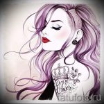 skica tetovaže krune za djevojčice - crtež za tetovažu iz 15052016 2