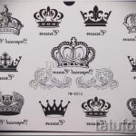 skica tetovaže krune za djevojčice - crtež za tetovažu iz 15052016 9