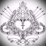 Skizze einer Tätowierung am Hals Krone - Zeichnung Tätowierung auf 15052016 1