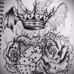skica tetovaže krune - crtež za tetovažu iz 15052016 16