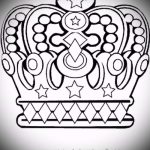 skica tetovaže krune - crtež za tetovažu iz 15052016 58