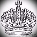 skica tetovaže krune - crtež za tetovažu iz 15052016 62
