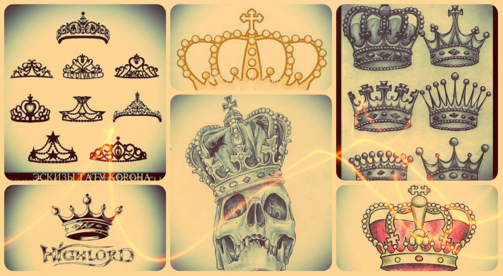 Skica tetovaže krune - najbolji dizajn za ideju tetovaže