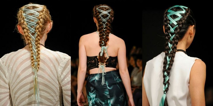 trendy v móde korzetové pletence módna prehliadka