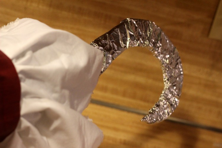 kostýmové doplnky hliníková fólia drotár kapitán háčik diy