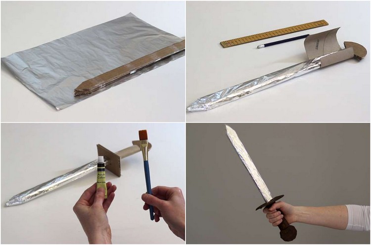 návod meč drotár doplnok halloween kostým