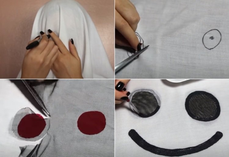 Návod na výrobu DIY kostýmu ducha na Halloween napriek ochrannej maske