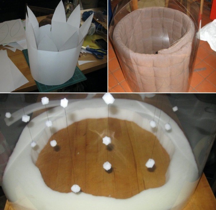 Návod na snehovú guľu s fóliou a penou