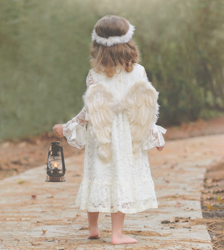 kostýmy deti anjel dievčatá nápady