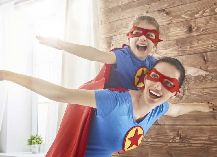 kostýmy deti dospelí superhrdinovia