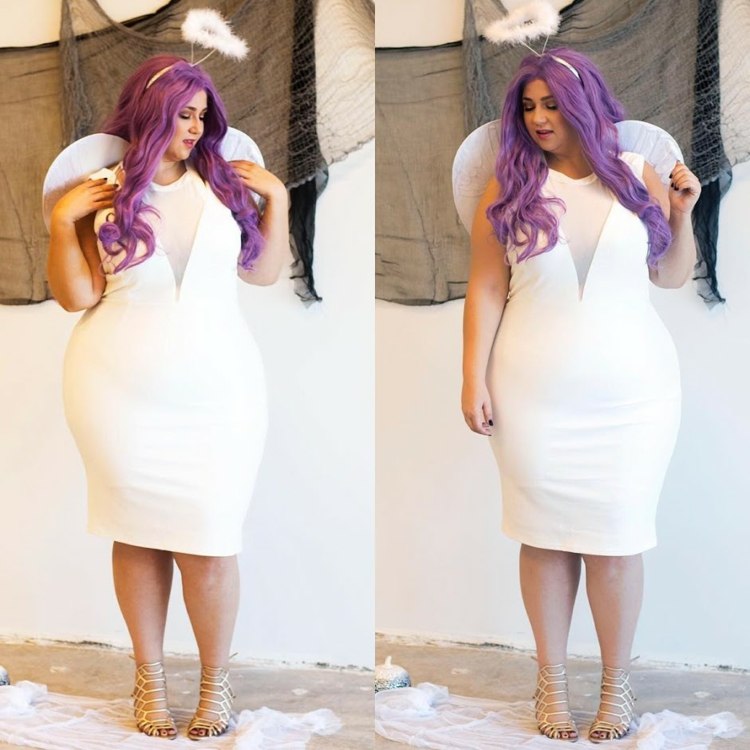 kostým anjela xxl dámske šaty biele anjelské krídla svätožiara