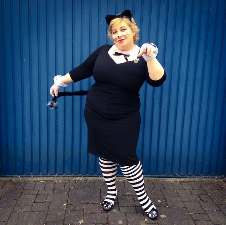 halloween karneval xxl kostýmy diy mačka uši chvost