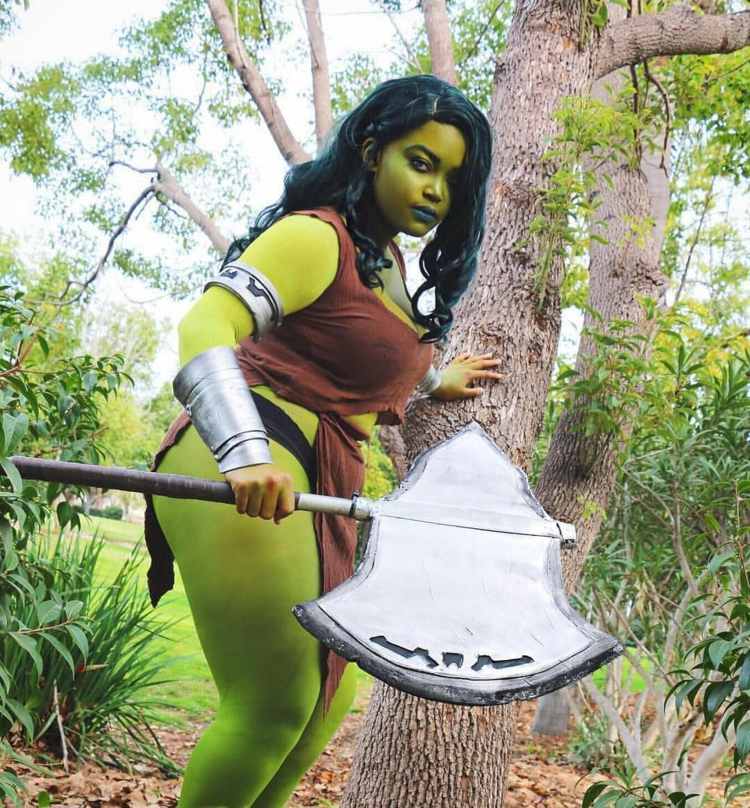 ona hulk karnevalový kostým ženy xxl líčenie