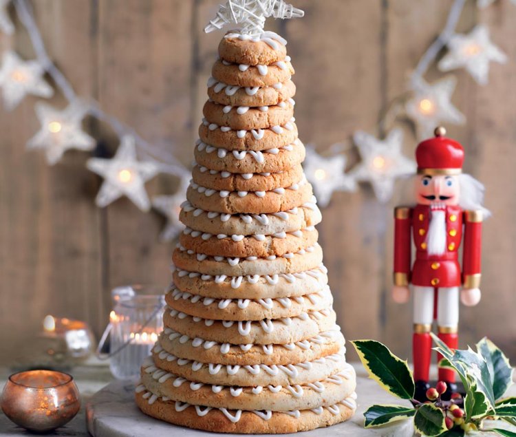 kransekake torta vianočná hviezda nápady na zdobenie