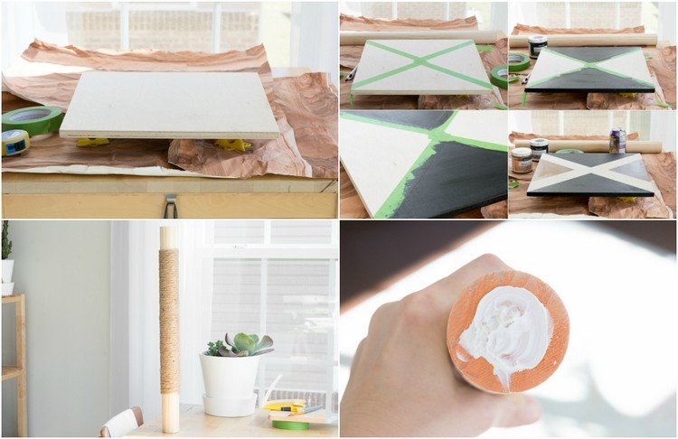 škrabadlo, mačka, zostavte si pokyny sami