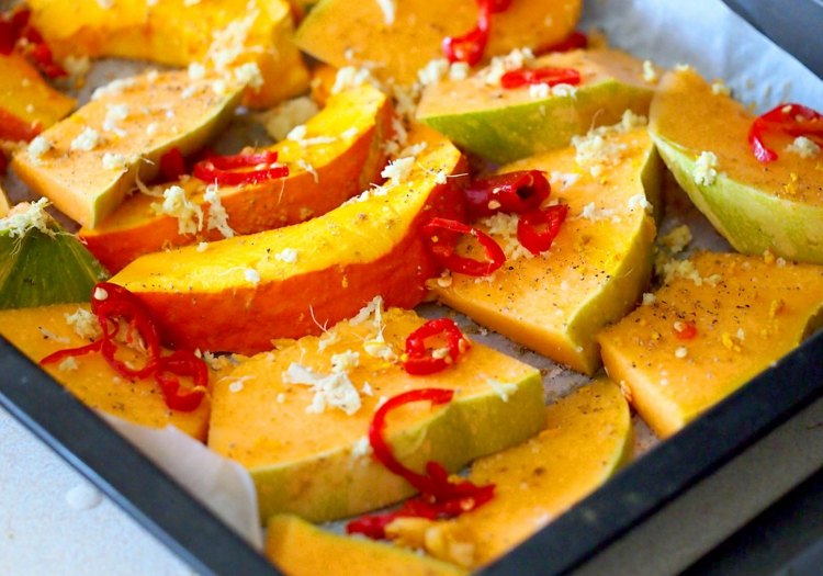 Praženie zeleniny recept tekvicová polievka príprava