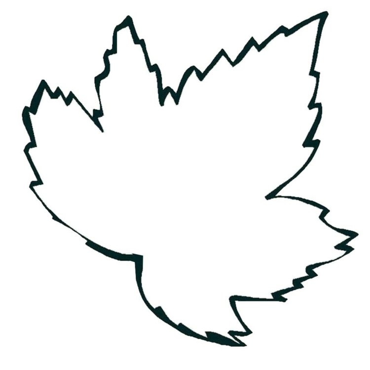 Vytlačte javorový list a zafarbite ho alebo naplňte plastelínou