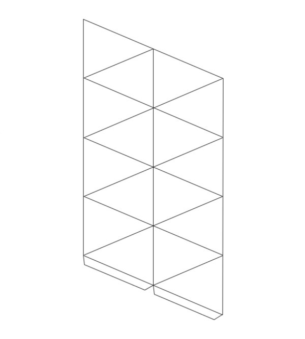 Váza papierová šablóna na výrobu remesiel pre domácich majstrov Váza na remeslá pre domácich majstrov vyrobená z papierovej šablóny