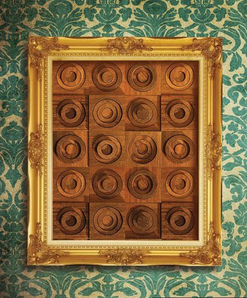 kreatívny rezbársky dizajn na stenu