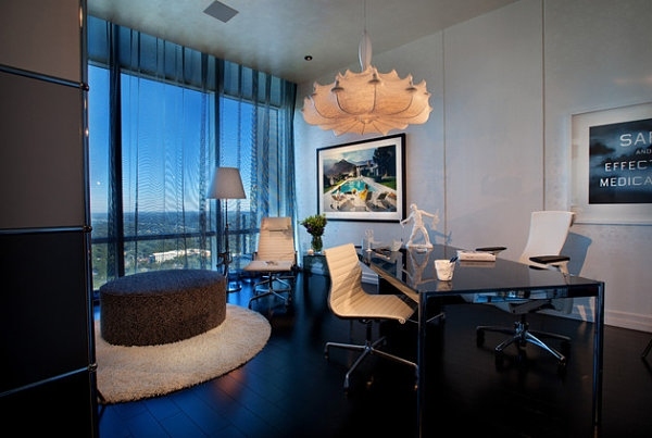 luxusné kreatívne nápady do kancelárie pre zariadenie študovne