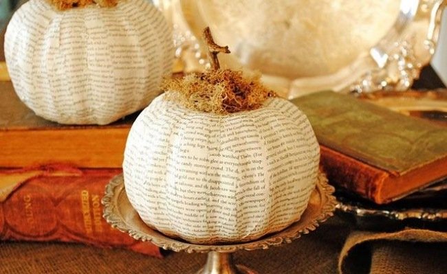 kreatívne nápady-diy-kniha návštev-jeseň-svadba-tekvica-dekorácia-papier-mache