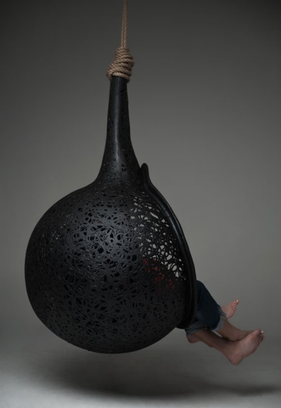 závesné kreslo kreatívne nápady dizajn a dekorácia nábytku