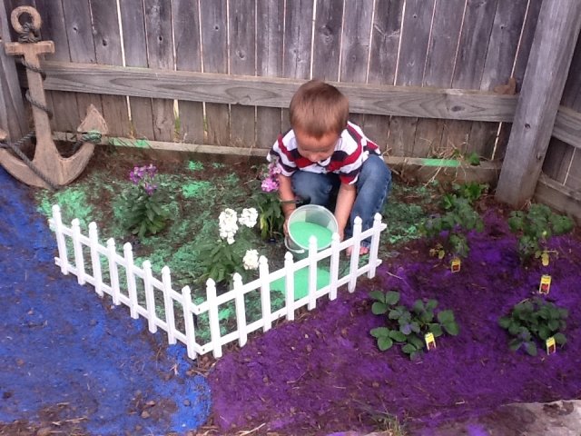 dekoratívne pieskové kvetinové záhony kreatívne nápady pre záhradu