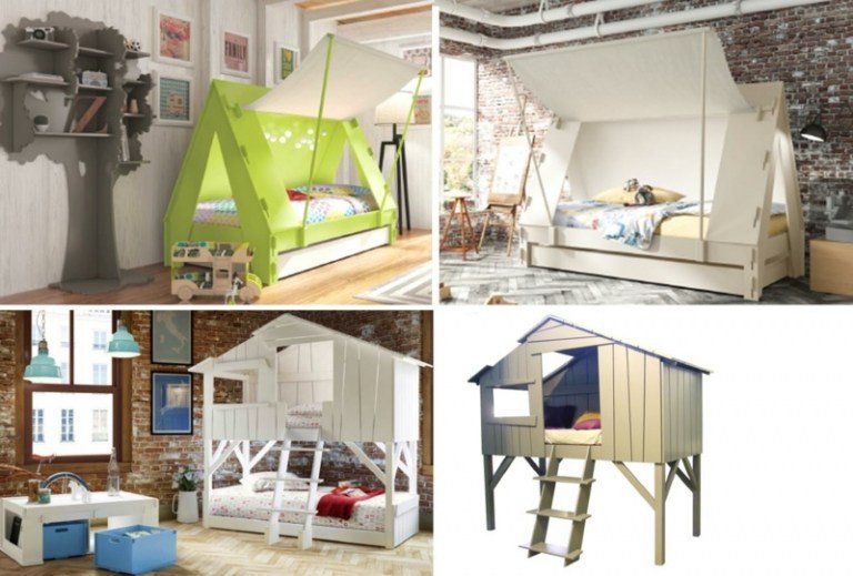 kreatívne detské postele mats by bols haeuser stany nápad moderný nábytok