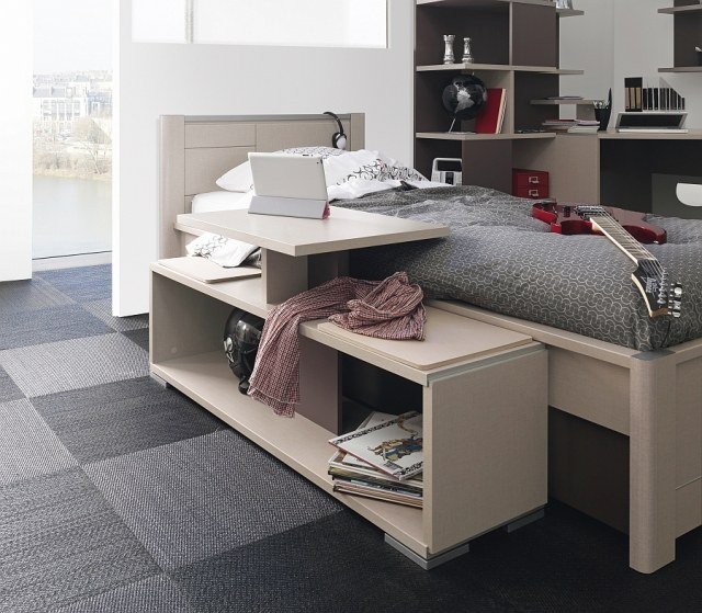 ergonomický kus nábytku-multimediálny-policový stojan-Tactil-Möbelkollektion-Jugendzimmer