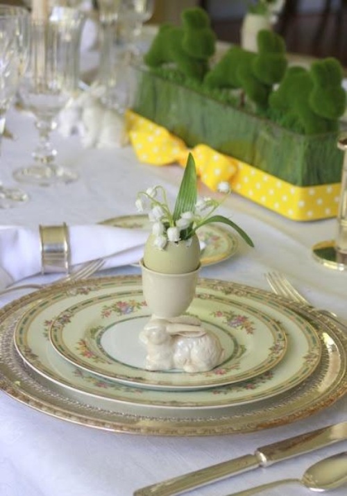 nápady na veľkonočné dekorácie pre vázu z vinobrania