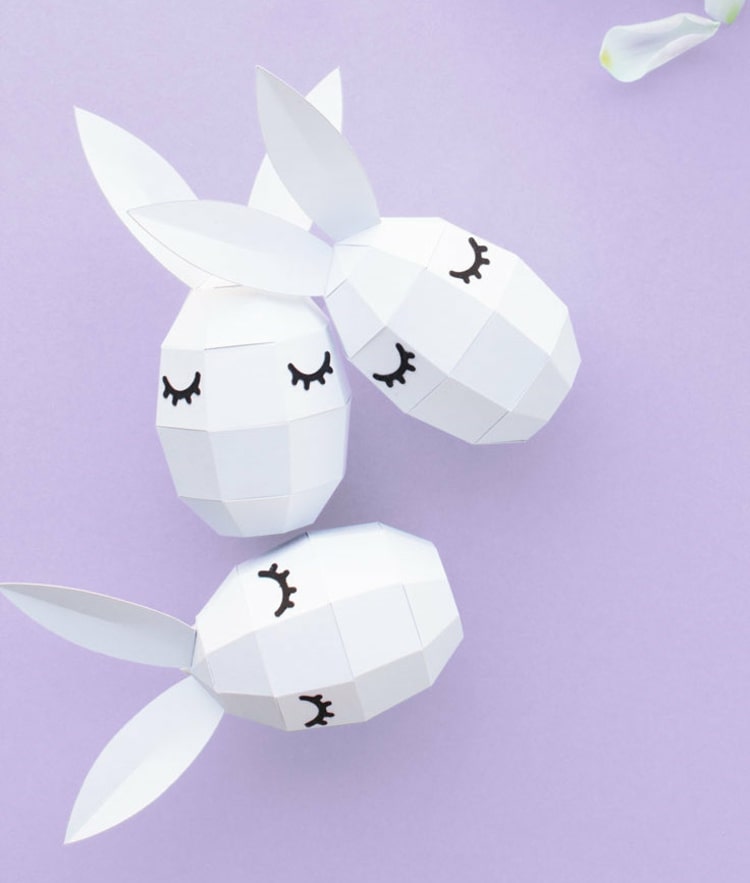 Vyrobte si roztomilých vajíčkových zajačikov s riasami na balenie drobných darčekov