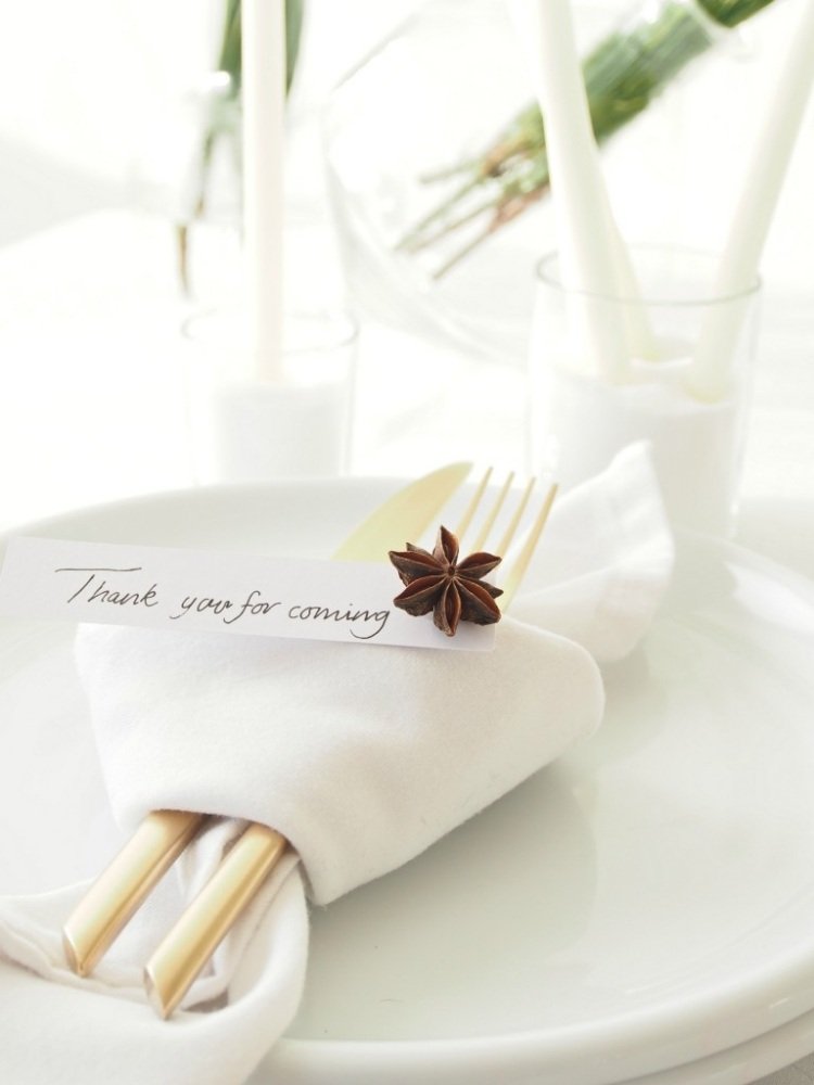 Navrhnite vianočný stôl v bielej farbe a ozdobte ho badiánom dekorácia stolu-vianočné-urob-si-svoj-večierok-dekorácia-aníz-látkový obrúsok-biele-tanierové sviečky