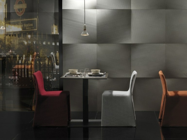 elegantné obklady a dlažby moderné 3D akcenty jedáleň Obklady moderná 3D akcenty jedálne