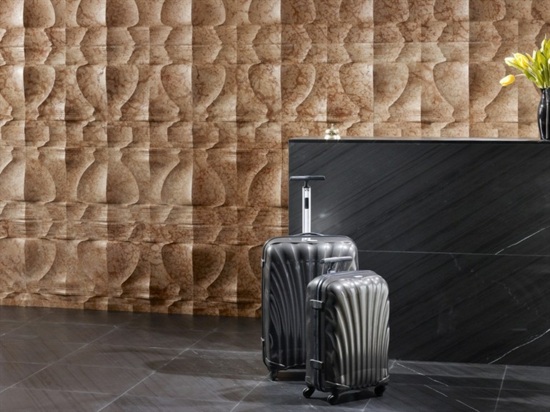 béžovo-hnedé obklady na stenu vzhľad dreva nápad béžovo-hnedé obklady na stenu s dizajnom dreva